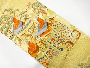 山鉾模様織り出し袋帯